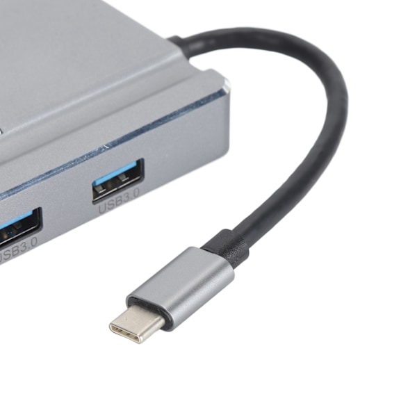 8-i-1 USB C Hub Typ C till 4K HD Multimedia Interface RJ45 USB3.0 USB2.0 PD Lagringskortplats MicroStorage-kortplats USB C Hub-adapter