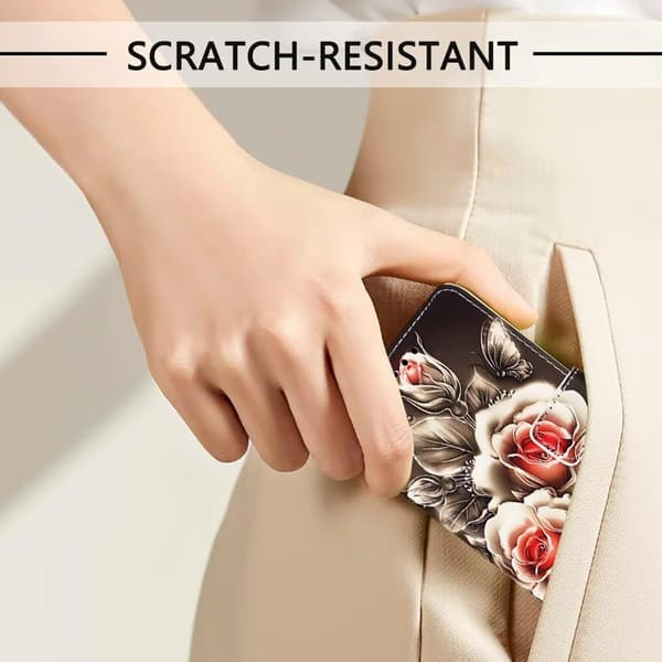 Passer for Apple iPhone 11 telefondeksel Rose lommebokdeksel