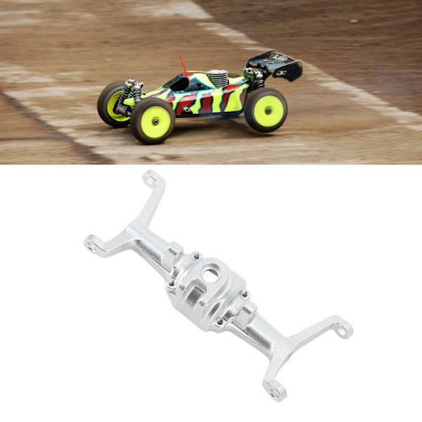 RC Bil Framaxelhus Aluminiumlegering Breddad Design Framaxelhus för HOBBYPLUS 1/18 4WD CP18P RC Bil Silver