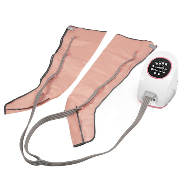 Kompressionsmassage för hela benet för cirkulation 10 styrkor 3 lägen Förebygg åderbråck Vaden Lår Benmassager Rosa EU-kontakt 220V