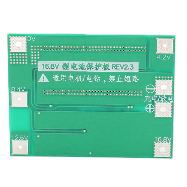 4-strenget Li-ion beskyttelsesplade 40A DC 16.8V Lithium Batteri Beskyttelsesmodul Forbedret Version