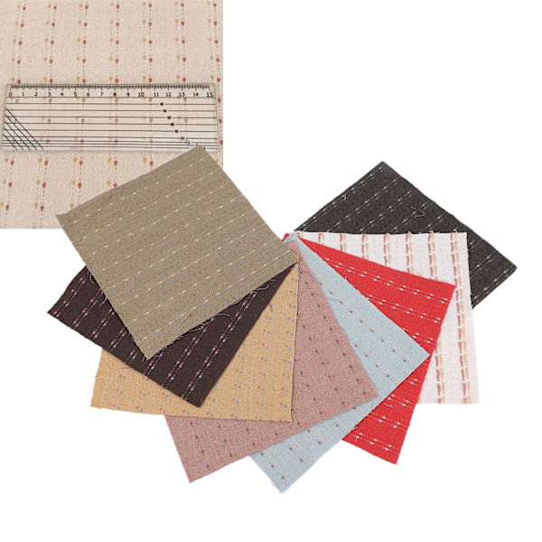 8 st Quilttyg 20x20cm Handarbete DIY Mjuk Hudvänlig Bomullstyg som Andas för Väskor Plånböcker
