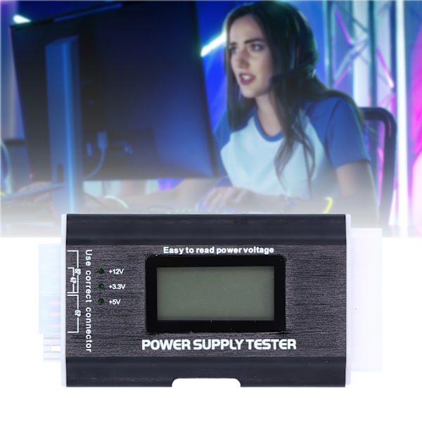 Nätaggregat Testare Digitalt Stöd för PCIE Grafik 6Pin Diskett 8Pin 4Pin Interface