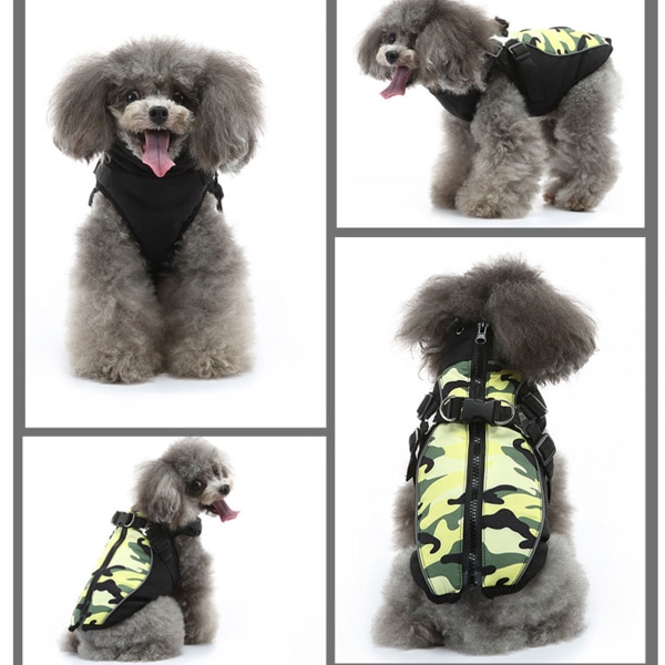 Winter Puppy Sweater takki - Camouflage Puppy lämmin takki -