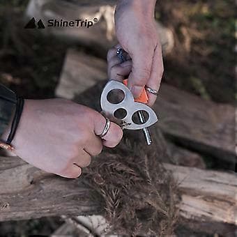 Camping Tripod Board Tilbehør Gør Grene til Bål Tripod til Madlavning Bærbart Campingudstyr til Rejser Udendørs