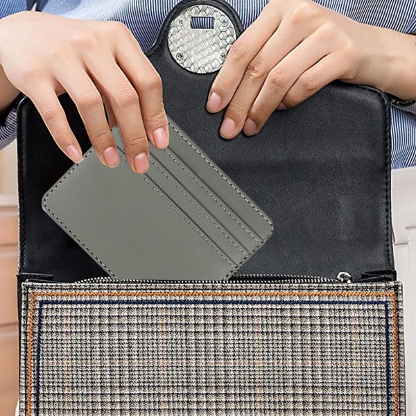 Slank Minimalistisk Pocket Wallet, til mænd Kvinder kreditkort