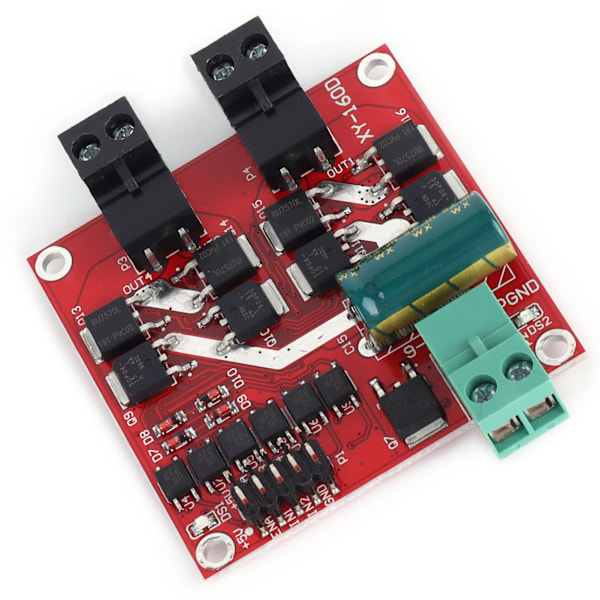 DC Motordrivermodul DC 6.5V‑27V 7A 160W 2-vejs Dobbelt H-bro Hastighedsstyring Motorregulatorplade