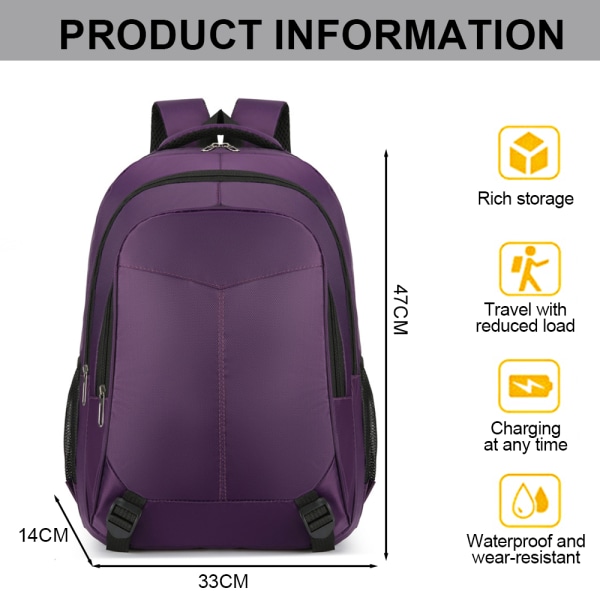 15.6 inch , durable and waterproof laptop backpack with USB port