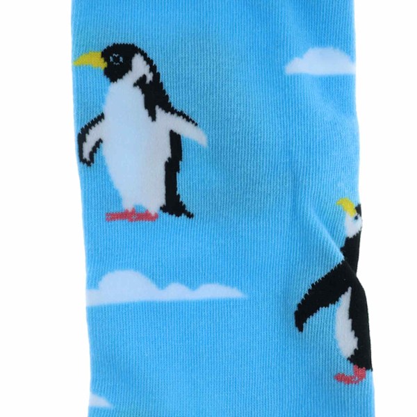 Pingvinsockor, 4-pack pingvinsockor för män, Crew Socks, mjuka och stilrena herrsockor, kammad bomulls Crew Socks