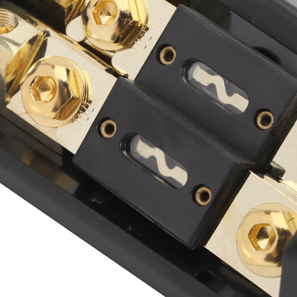 Sikringsboksholder 3-vejs fordelingsblok 1x0GA ind 3x4GA ud til bil yacht stereo lyd
