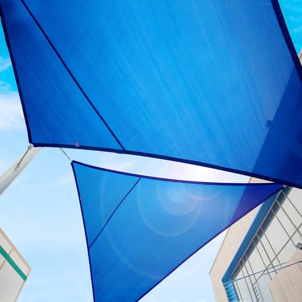 Solsejl UV-blokerende stofbaldakin 3m x 3m x 3m Blå