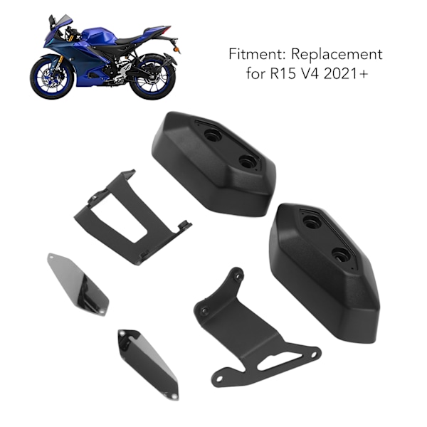 Motorcykel Motorbeskyttelsesramme Sliders Styrtbeskyttelse Sort Udskiftning til R15 V4 2021+