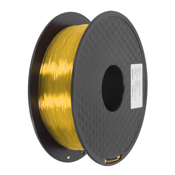 TPU Filament 1,75 mm 1KG Bundt Clog Free Fleksibel til FDM 3D Printer Forbrugsvarer Klar Gul