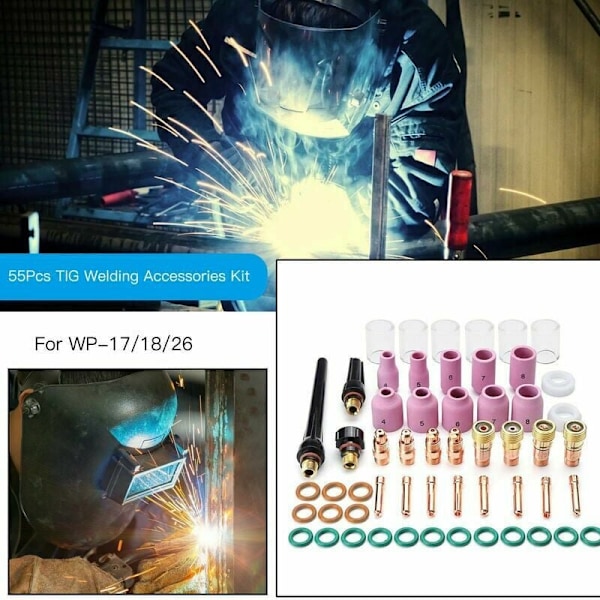 Stubby Gaslins för TIG-svetsning, designad för optimal prestanda och enkel användning, med hög temperaturbeständighet och stark stabilitet,