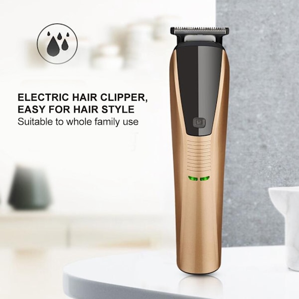 6-i-1 Multifunksjonell Elektrisk Hårtrimmer Vaskbar Skjeggbarbermaskin Nesetrimmersett