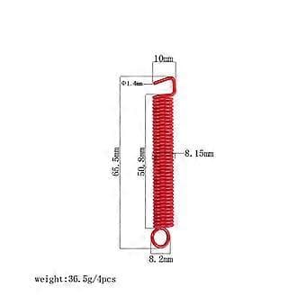 Guitar Shrink Spring Til ST WK IB Vibrato Tremolo System Stabilisator Trem Setter Sort