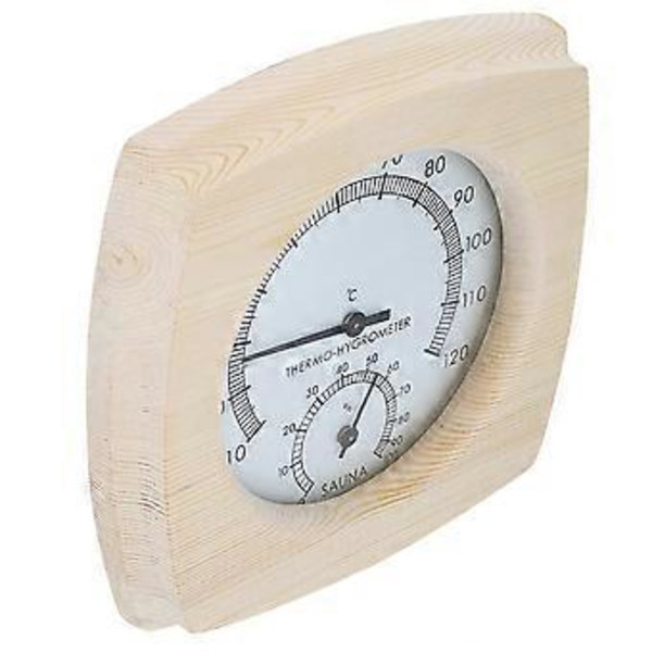 Træ Termo-Hygrometer Termometer Hygrometer til Badeværelse Sauna Rum Tilbehør