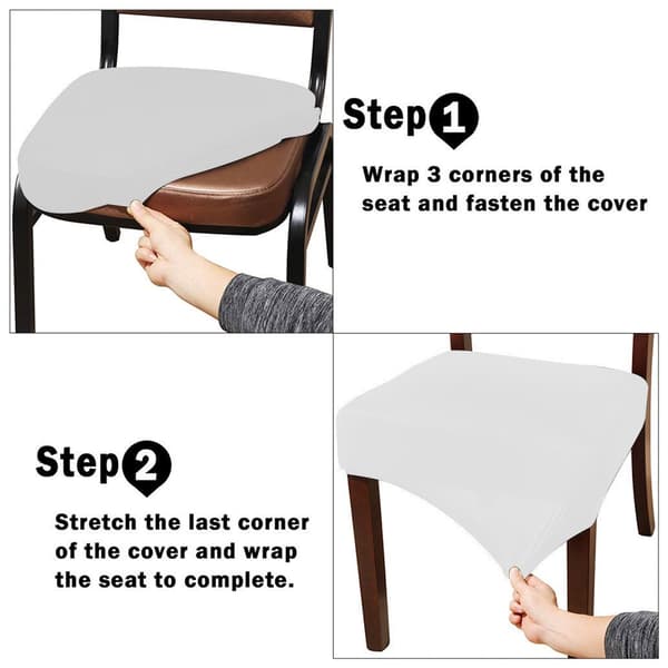 Barstol Transformationsbetræk, Runde Slipcovers til Stolesæder, Elastisk Kant for en Tætsiddende Pasform, Åndbart Støvtæt Materiale, Forbedr Dit Rum