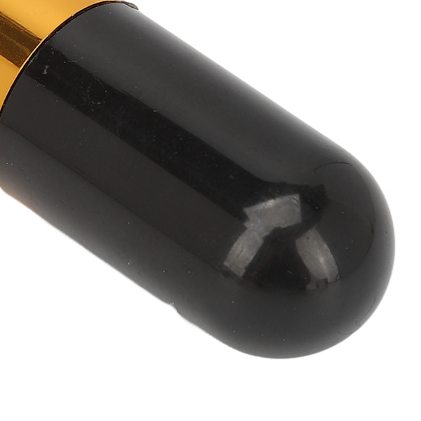 2 stk. Chubby Makeup Brush Portable Fluffy Soft Syntetisk Chubby Kosmetikbørste Sort Guld
