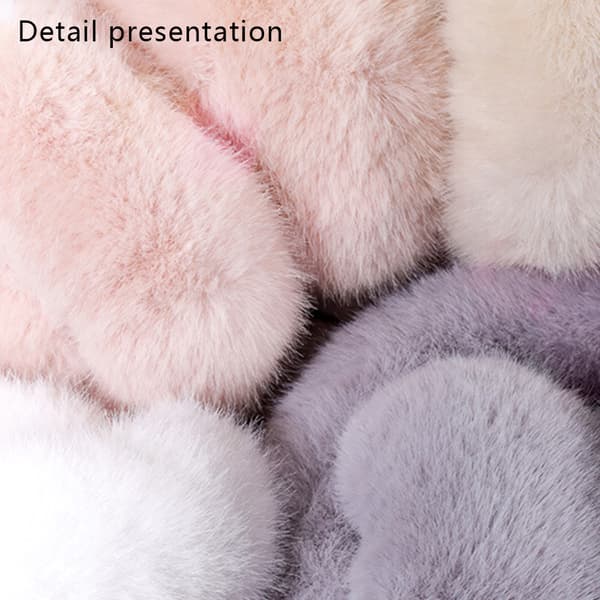 Vejr Fluffy Ørevarmere Vinter Varmt Hovedbånd Søde Slouchy Ørevarmere