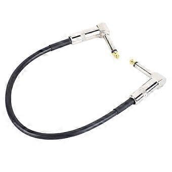 6,35 mm Effektkabel Brusreducering Metallkärna Rätvinklig Kontakt Gitarr Patchkabel Pedalkabel