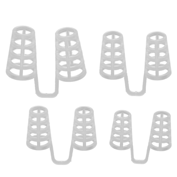 4 st Mini Anti-Snark Näsan Klämma Transparent Bekväm Sömn Hjälp Stoppa Snarkning Enhet