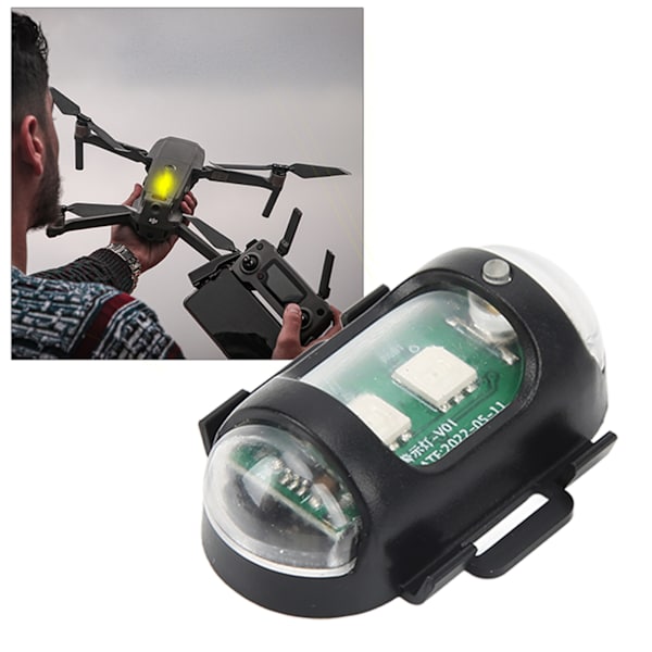 3-läges Drone-signallampa 4 färger Typ C-laddning Drone-kollisionsljus Strobe-lampa Stöd för fjärrkontroll Bil Motorcykel