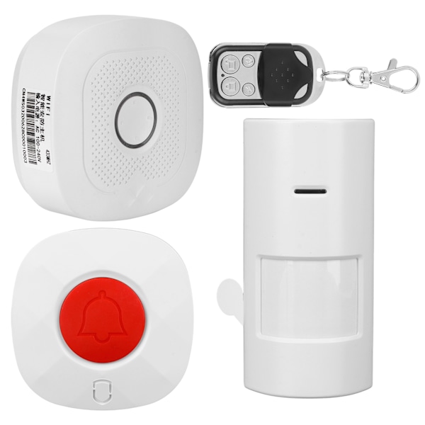 WIFI Dörr Magnetisk Detektor Intelligent Stöldskydd Alarmsystem för Hemsäkerhet US 100-240V