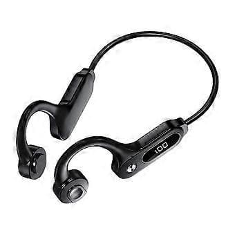Headset Understøtter Tf Kort Bærbare Ørepropper Led Display Med Mikrofon Til Træning Løb
