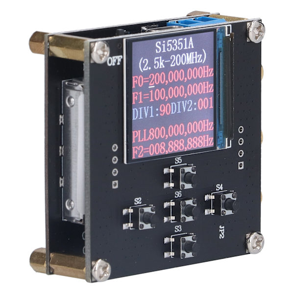 Klokkesignalgenerator Selvsilende PCB-verktøy for deteksjon av 5V 2.5K‑200MHZ SI5351A