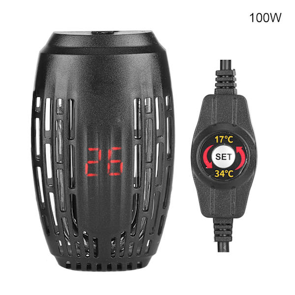 Mini Anti-eksplosjons Varmestav Skilpadde Lavt Vann Akvarium Automatisk Termostat EU 220V(100W )