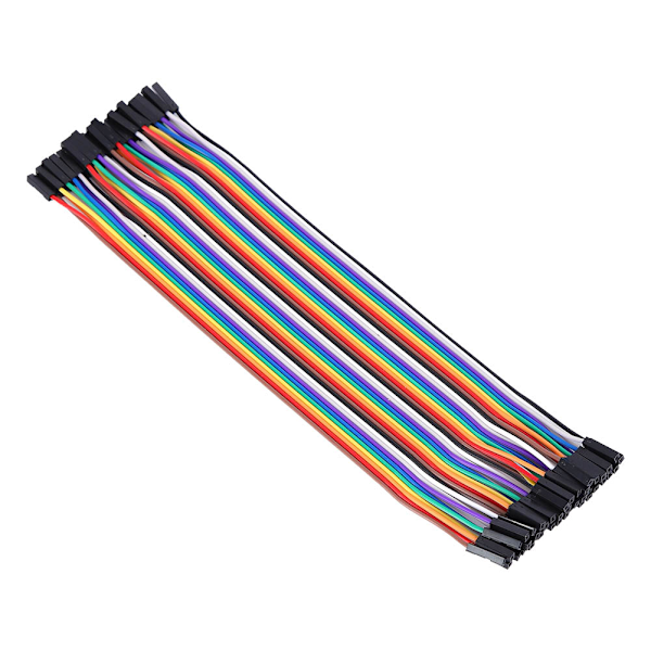 10 stk. Jump Wire Hun-Hun Plastik Linje Kabel 2,54 mm Elektroniske Komponenter 20 cm