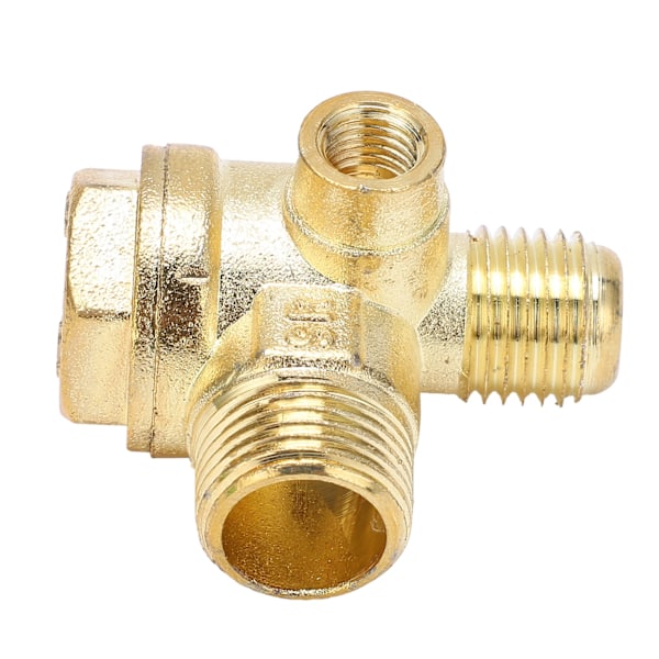 3 stk. Kontrolventiler 3-vejs Messing Luftkompressor Tråd Central Pneumatisk Tilbehør 8mm 16mm 14mm