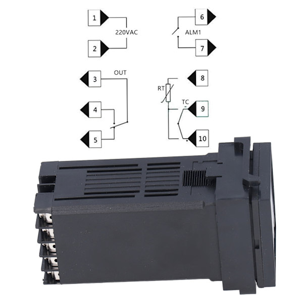 PID Temperaturregulator Intelligent Digital Termostat K-Typ REXC100FK02MxAN DA AC220V