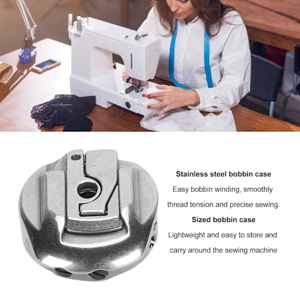 Spolhus Ersättning för Symaskin Alphasew 211 för Singer för Featherweight 221 222 301 301A Spolhus i Rostfritt Stål