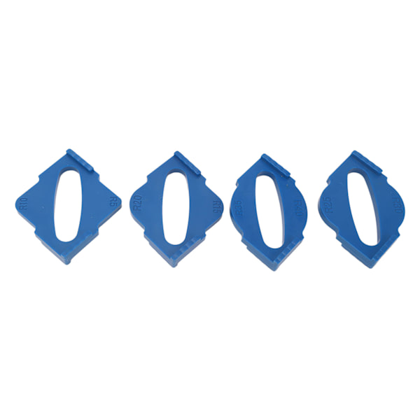 4 kpl Sädeohjainreititinmalli R5 R10 R15 R20 R25 R30 R35 R40 Pyöristetyt kulmasäteet Reititinmallit