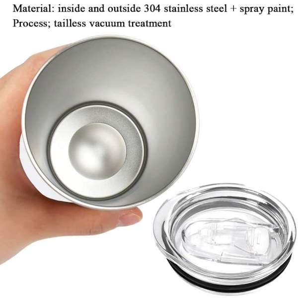 Uppgradera Din Vätskebalans, Ersättningslock för 590 ml Smala Tumblers, med Vakuumisolering för Förlängd Temperaturbevaring, och Enkelt Grepp