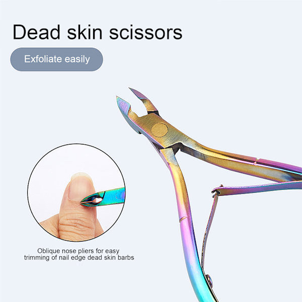 3-delat set av rostfritt stål Multifunktionell Pedikyr Set Döda Hud Saxar Nageltryckare Nagelplan