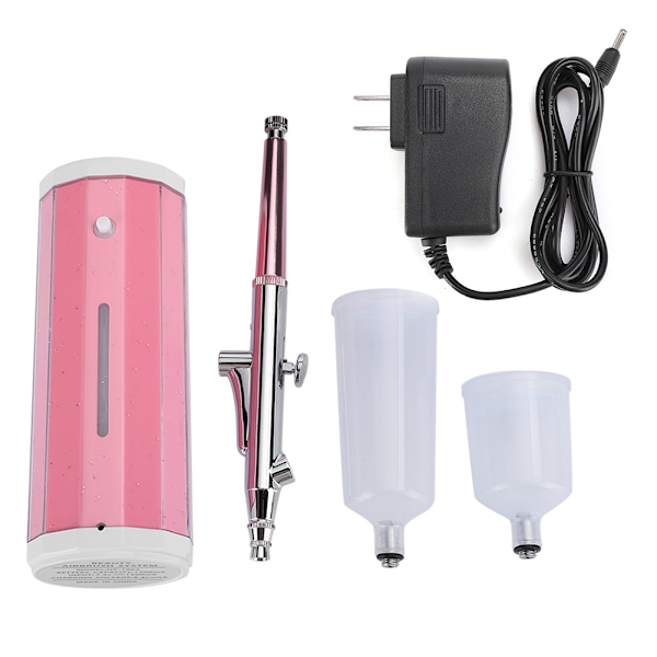 HY-1903 Airbrush Makeup Spray Håndholdt Husholdningsopladbar Airbrush Kit til Makeup 110-240VUS Stik