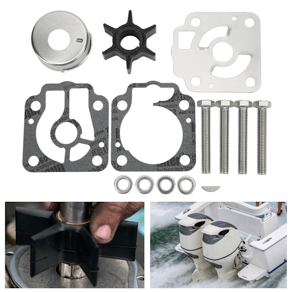14 stk. Vandpumpe Impeller Reparationskit 3T5‑87322‑3 Udskiftning til Nissan Tohatsu 40/50 HK