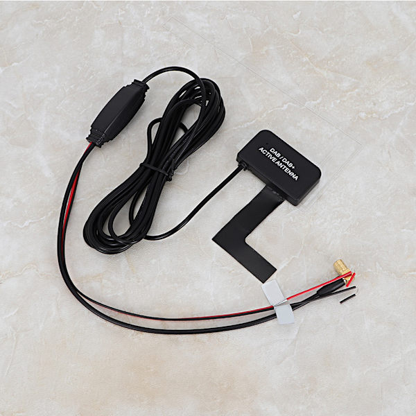 Bilantenne 3 Meter Wire 20db Digital Radio Patch Skjult Antenne Adhesive Aerial DAB SMB 12V