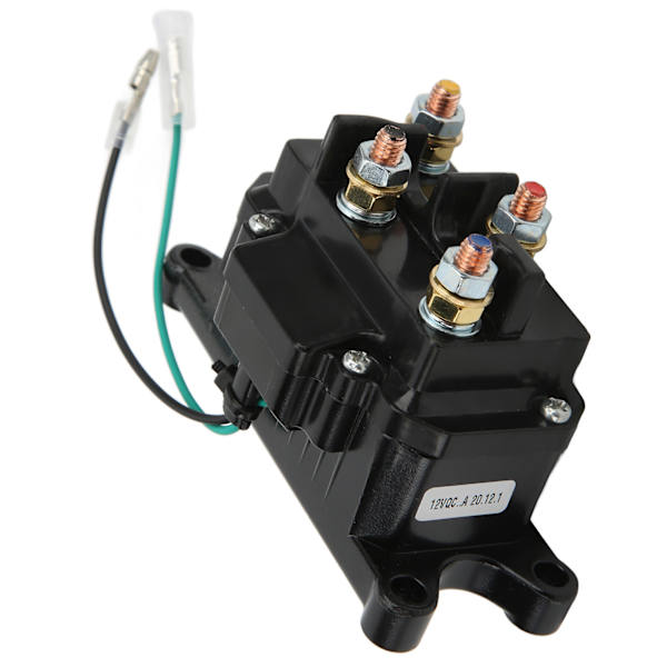 12V 250A Elektrisk vinsj solenoidrelékontakt for 3500‑4500lbs UTV ATV Pickup Båt Henger