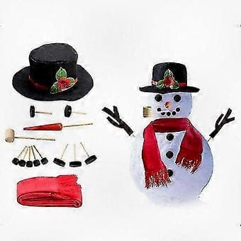 Festlig Bomulds Dekorativ Snemand Dukke Julefrokost Figur