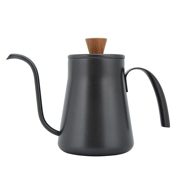 400ml Retro Kaffekanne i Rustfritt Stål med Smal Munn og Håndtak