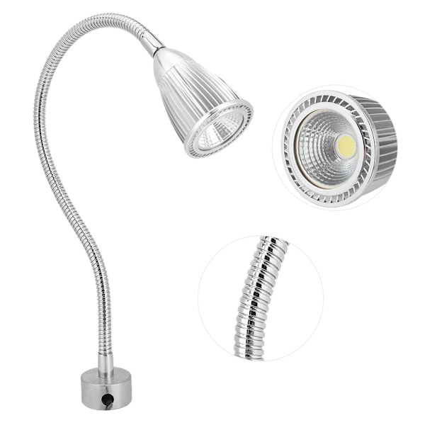 3W 110-220V Multifunktionell LED Arbetslampa Symaskin Svarvar Magnetisk Monteringsbas Lampa
