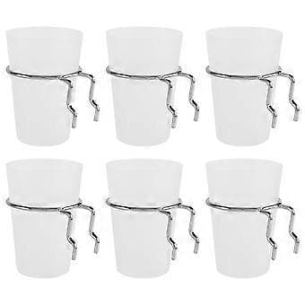 6 Set Pegboard-lådor med ringar, Pegboard-krokar med Pegboard-koppar, Pegboard-kopphållare, tillbehör