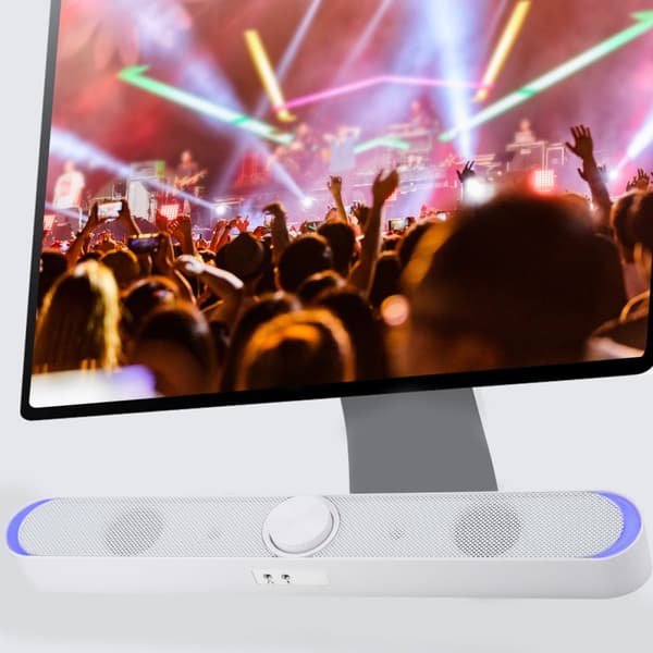 SADA V-198 Computer Husholdnings Desktop Trådløs Bluetooth Højttaler til Hjemmet (Hvid)