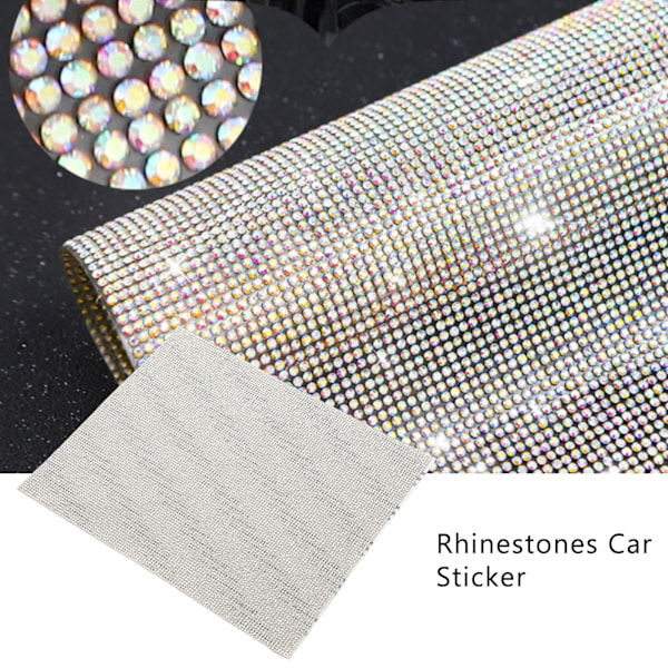 Glitter-autotarra Bling-timanttilevy Itseliimautuva DIY-auton koriste Universaali