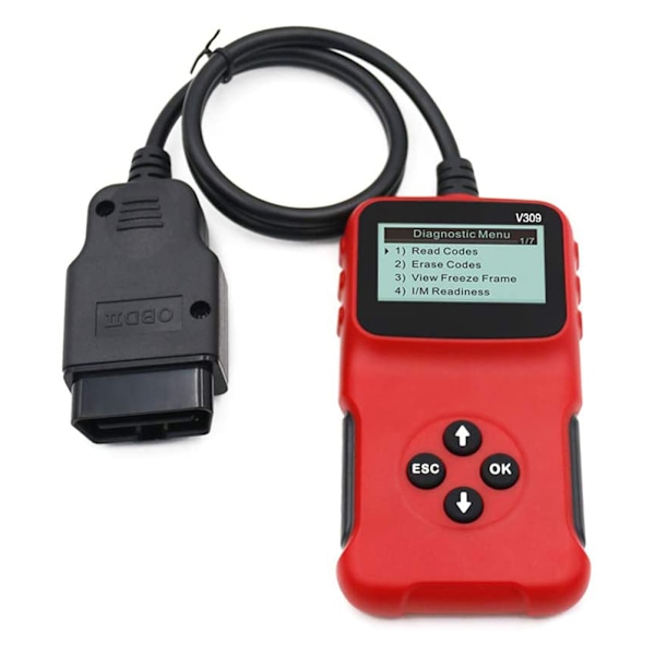 Bilfeldiagnostikverktyg, Felavläsare för Bilar, OBD2-läsare, Motorfeldiagnostik, Check Engine Light-läsare