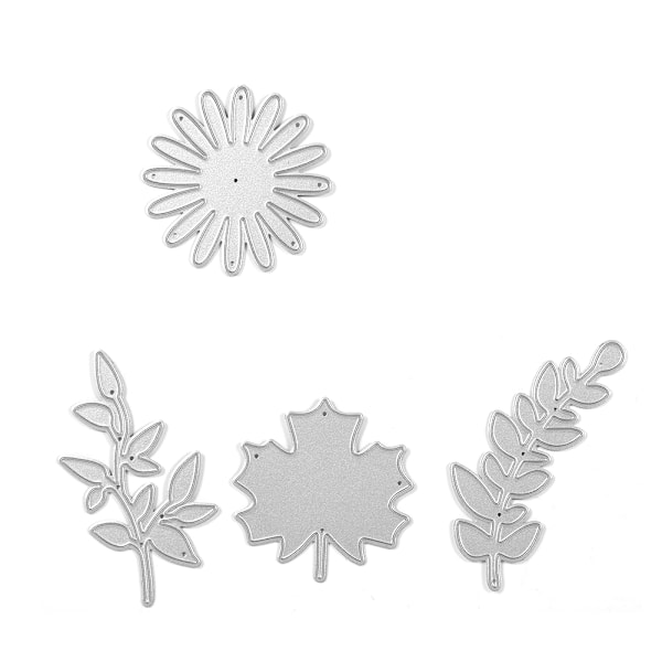 Metallstans för hantverk - Stencil för DIY-dekoration, scrapbooking, album, papperskort (ET320 Blad & Gräs)